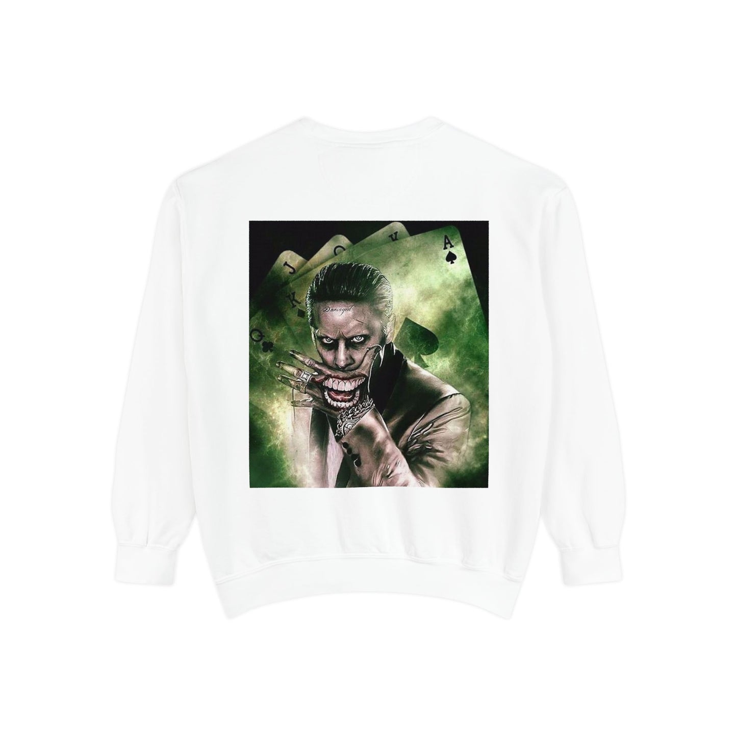 Unisex Joker Sweatshirt | Garment-Dyed | Edgy Graphic Design