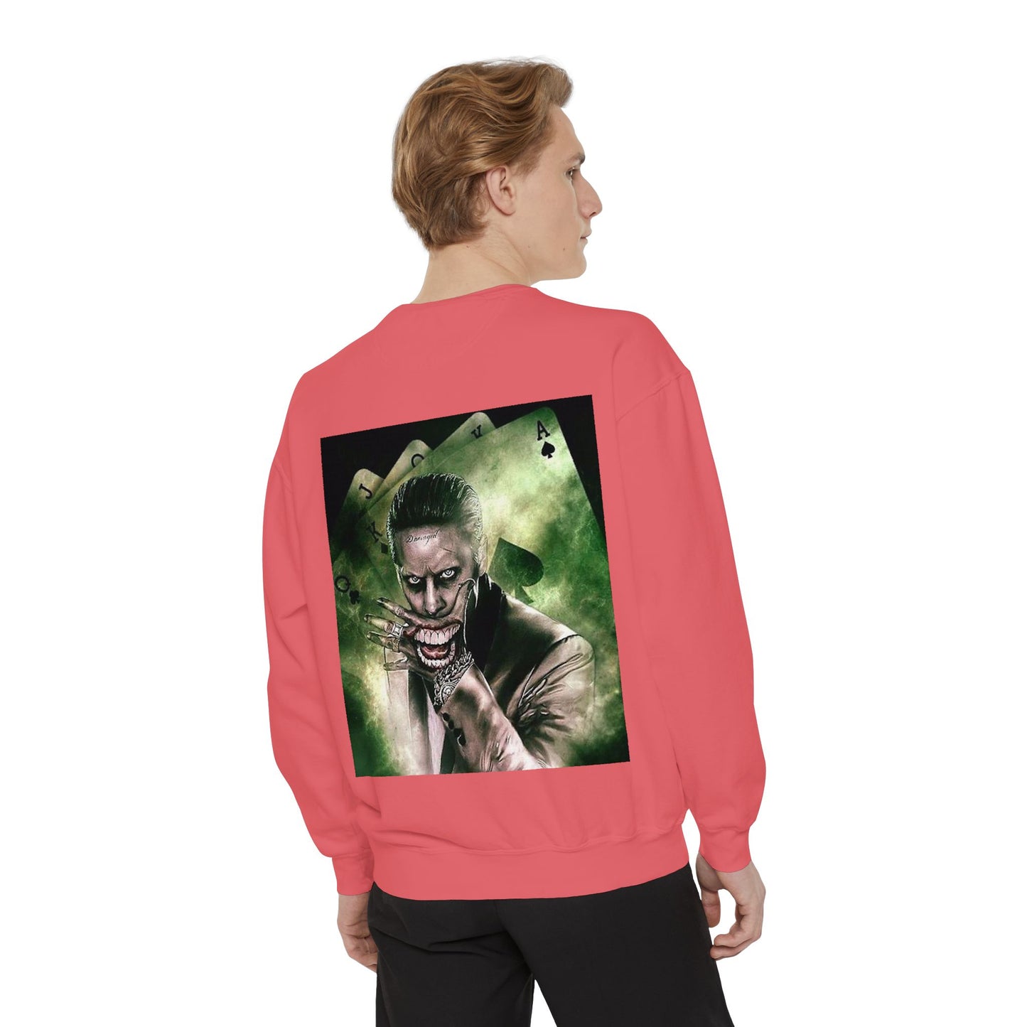 Unisex Joker Sweatshirt | Garment-Dyed | Edgy Graphic Design