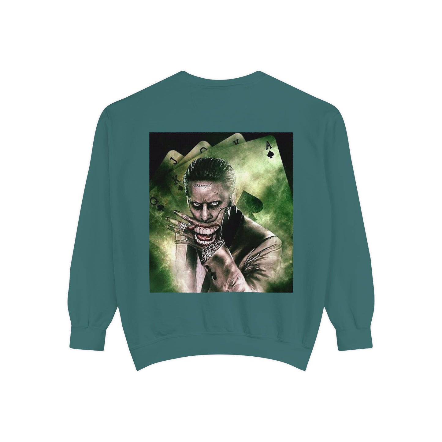 Unisex Joker Sweatshirt | Garment-Dyed | Edgy Graphic Design