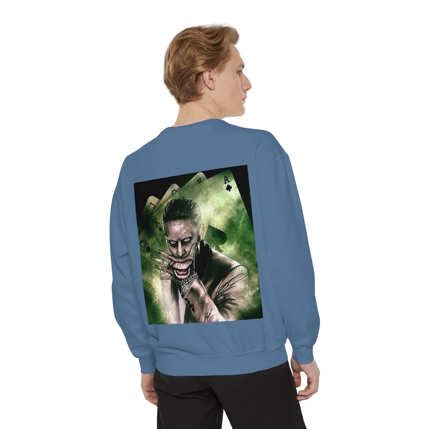 Unisex Joker Sweatshirt | Garment-Dyed | Edgy Graphic Design