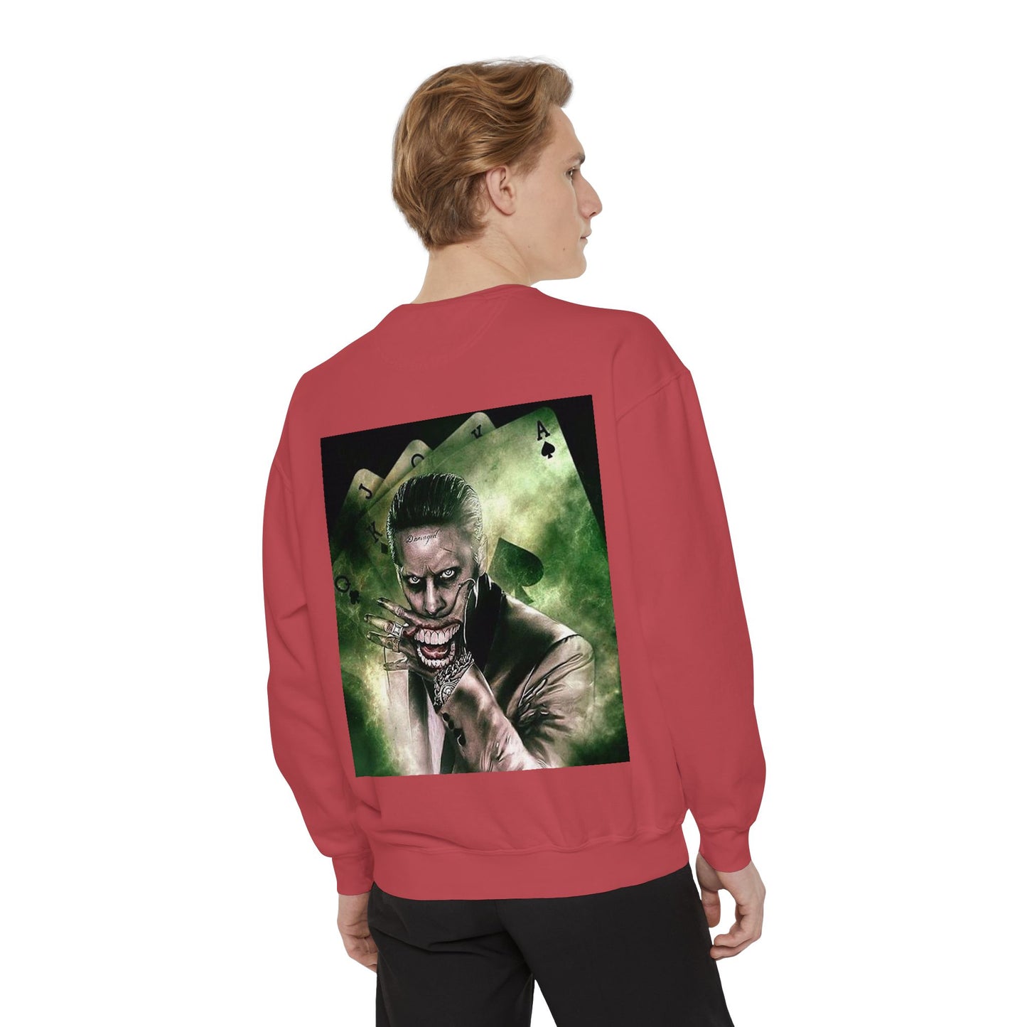 Unisex Joker Sweatshirt | Garment-Dyed | Edgy Graphic Design