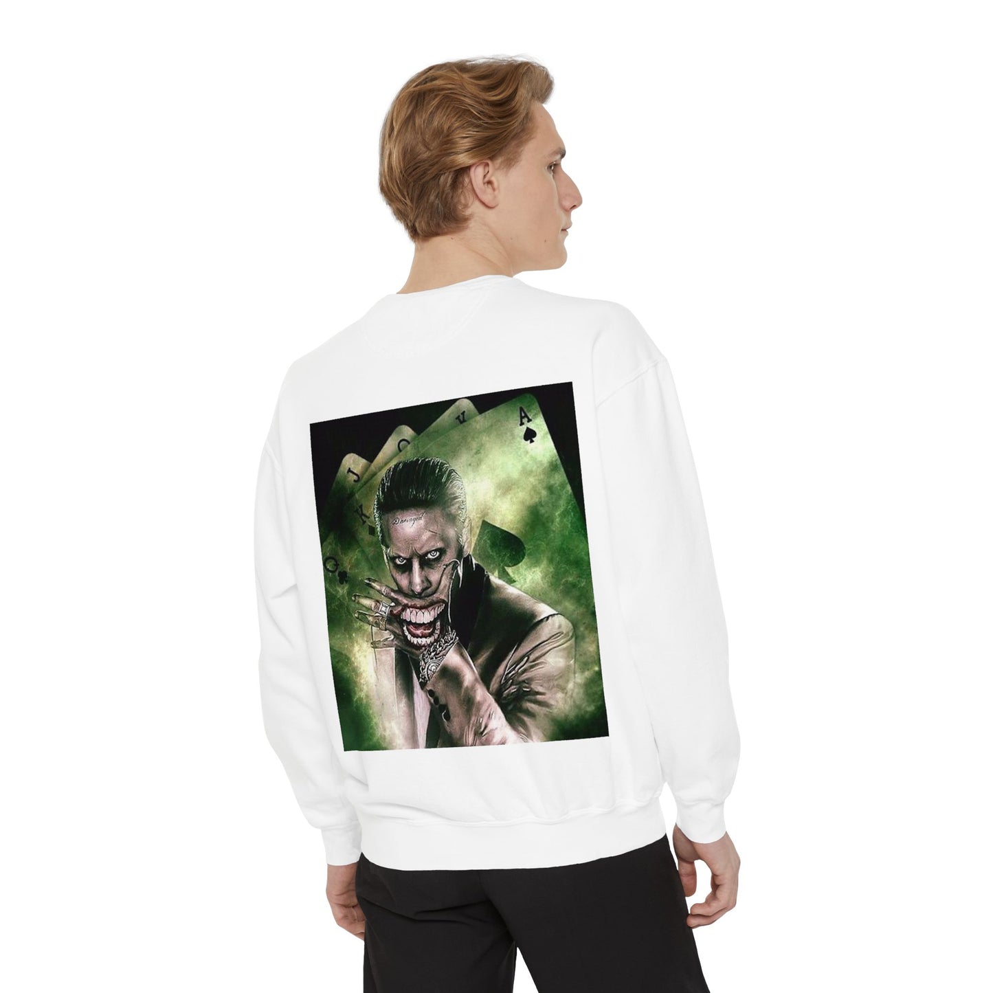 Unisex Joker Sweatshirt | Garment-Dyed | Edgy Graphic Design