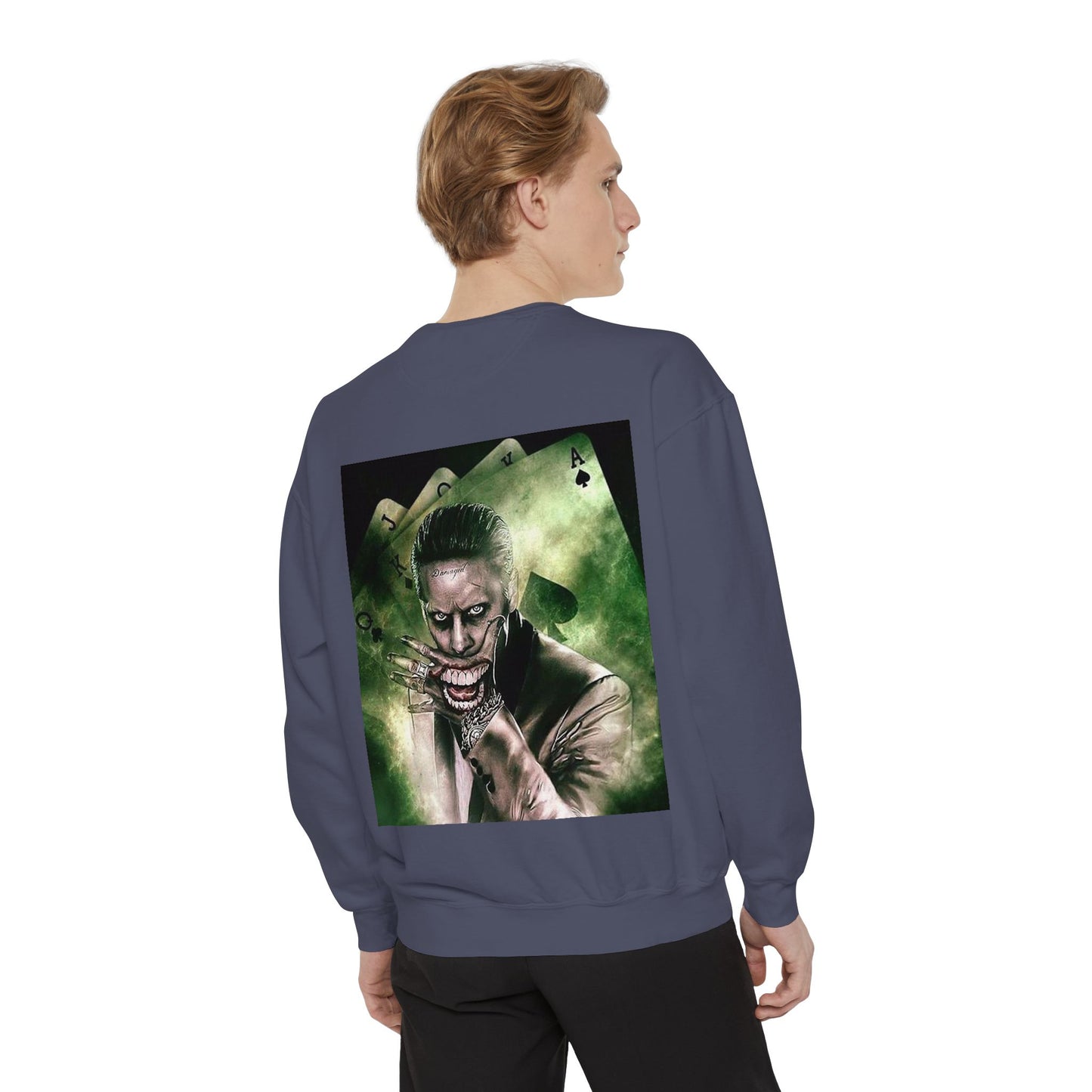 Unisex Joker Sweatshirt | Garment-Dyed | Edgy Graphic Design