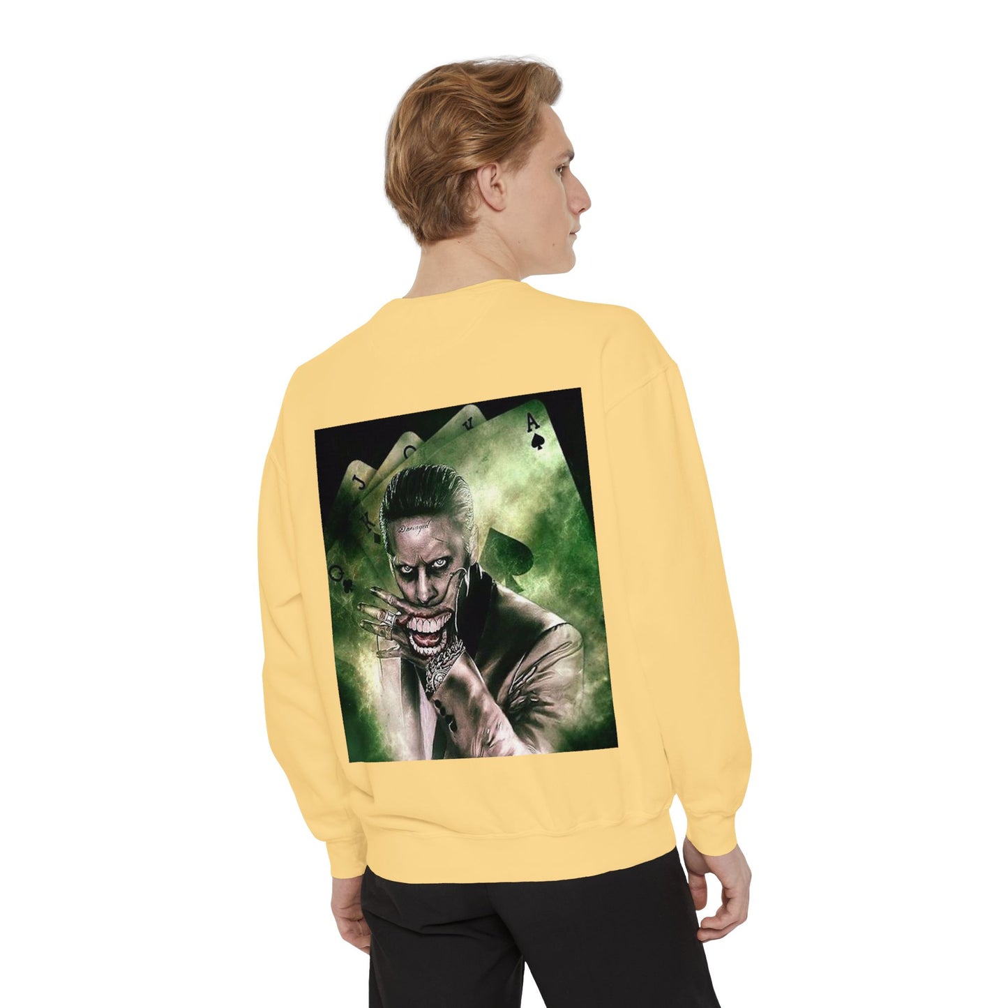 Unisex Joker Sweatshirt | Garment-Dyed | Edgy Graphic Design