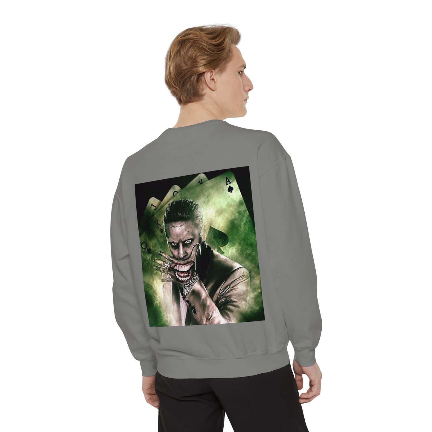 Unisex Joker Sweatshirt | Garment-Dyed | Edgy Graphic Design