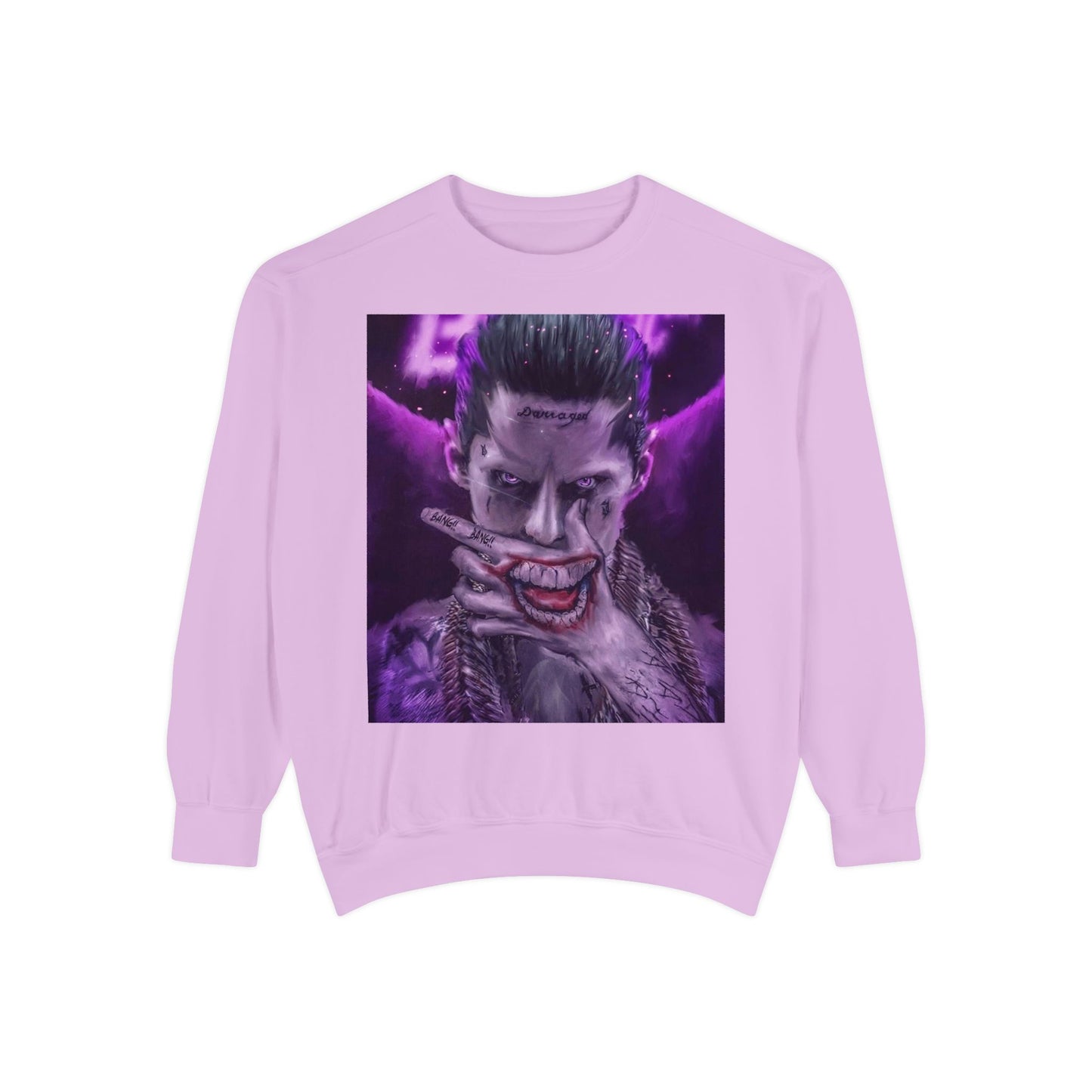 Unisex Joker Sweatshirt | Garment-Dyed | Edgy Graphic Design